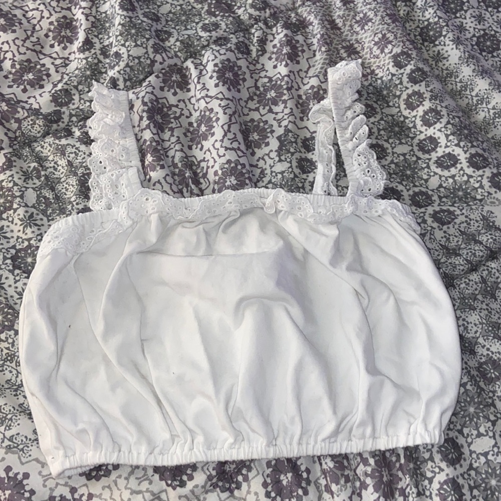 Forever 21 white crop top